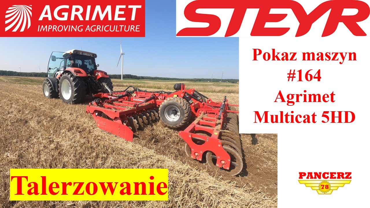 Steyr 6205 vs Brona talerzowa AGRIMET Multicat 5HD