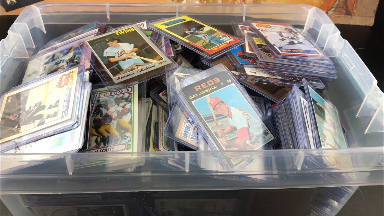 I PAID $30 FOR THIS TOTE FULL OF VINTAGE SPORTS CARDS!