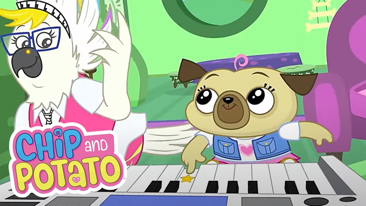 Chip and Deely Bear // Chip's Piano Lesson | Chip and Potato - WildBrain | Kid Movies