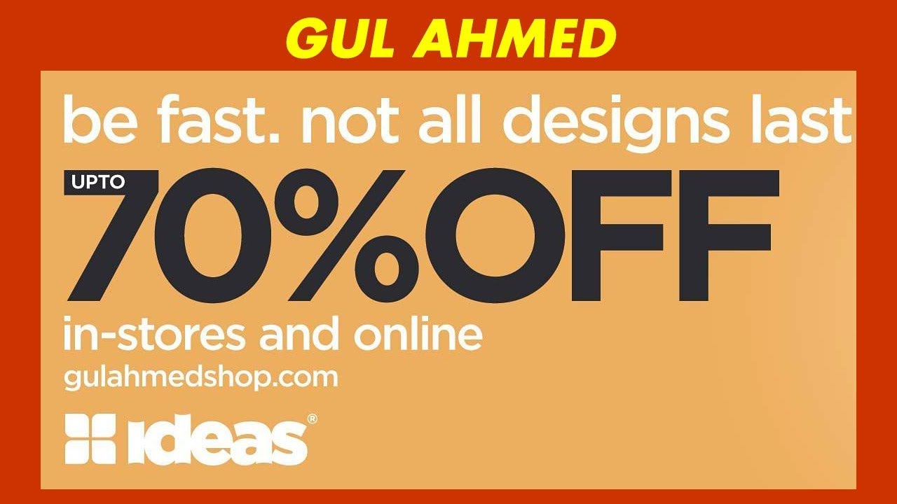 SALE on Gul Ahmed (three pieces) Unstitched Lawn Suits 2019 With Prices