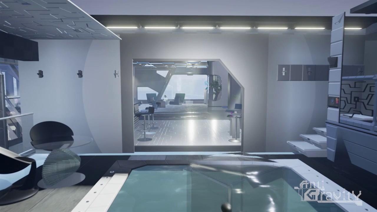 Futuristic interior design