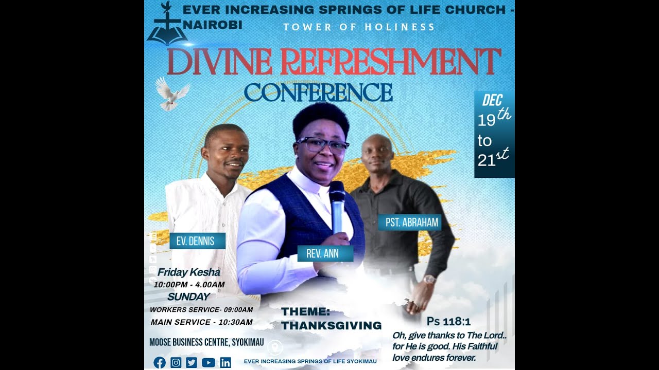 DIVINE REFRESHMENT KESHA// THANKSGIVING THROUGH WORSHIP