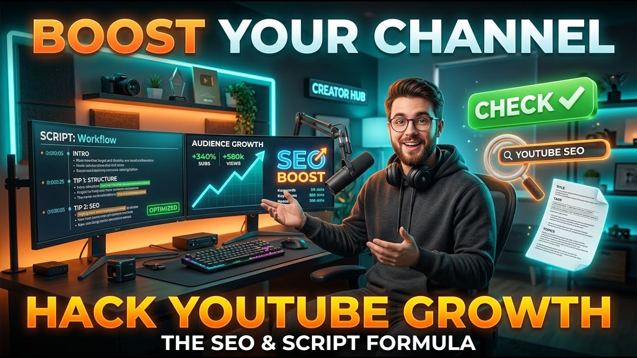 Criando Roteiros, SEO de Vídeo e Thumbnails