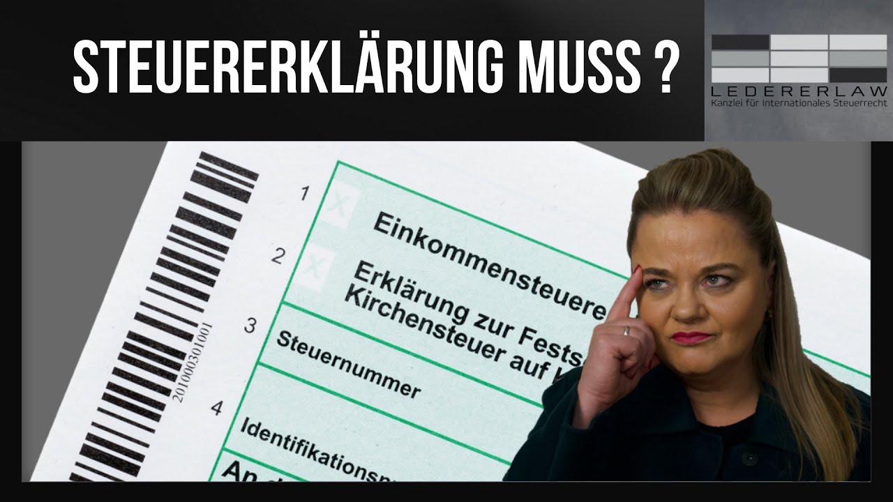 Muss ich eine Steuererklärung machen - oder muss ich nicht?