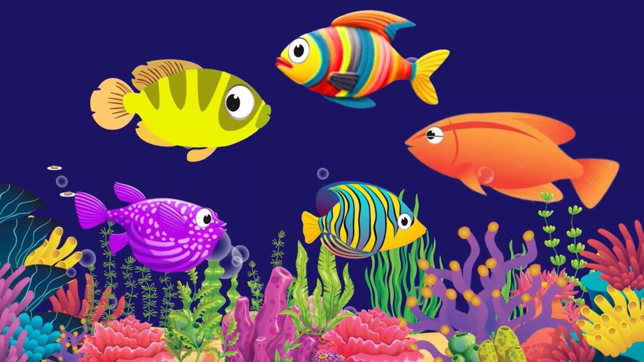 Bedtime Lullaby for Babies, Kids & Parents 😍 Animation🐟Fish lullaby🐟Calming Fishes #350 #babysle