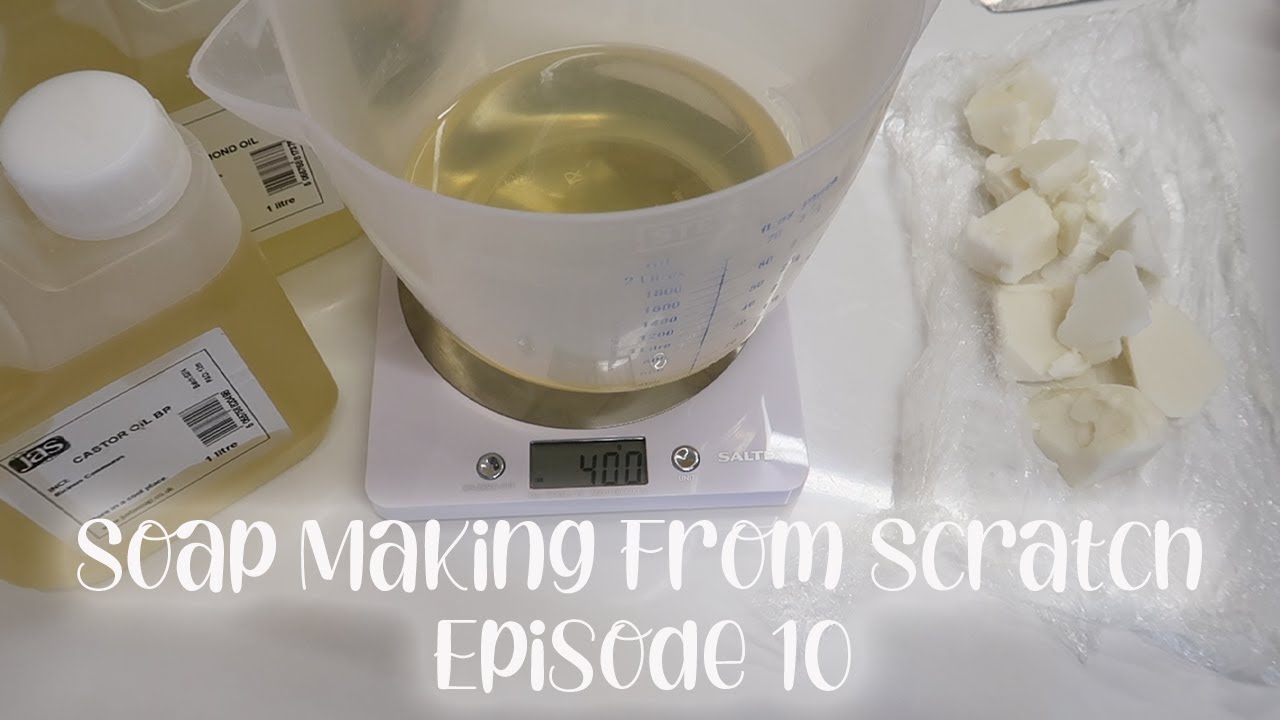4 x Oil Cold Process Soap Recipe Soap Making From Scratch EP10