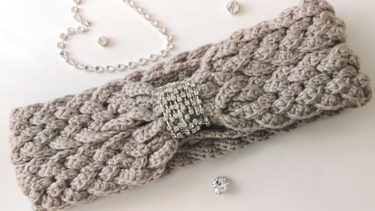 Tığ ile Çift Halat Örgülü Saç Bandı Yapımı