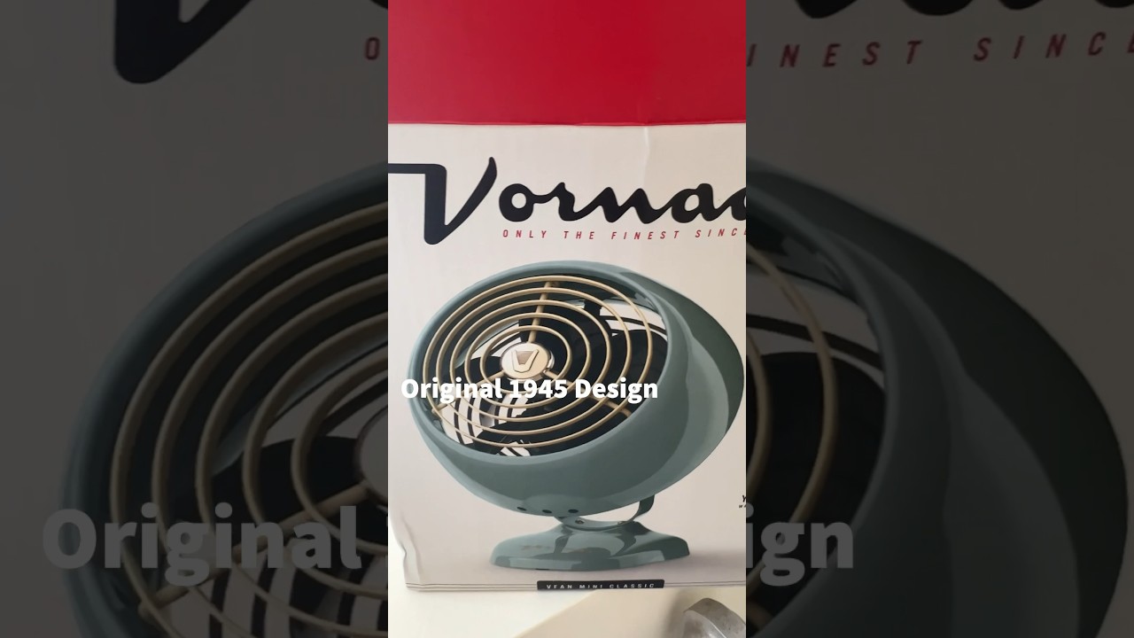 Up close with the Vornado VFAN Jr. Vintage Air Circulator Fan in Green. #deskfan #ad