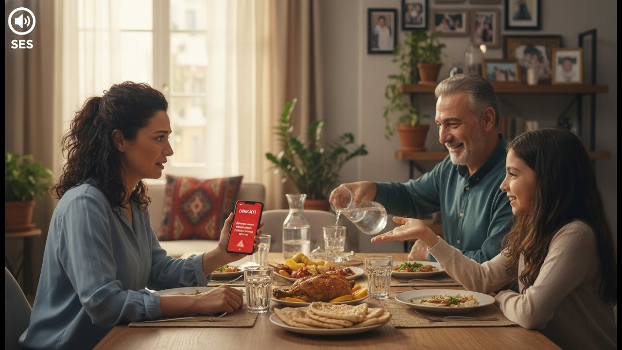 [Akşam yemeğinde gelen gizemli mesaj] + [Aile ihanetinin açığa çıkması]