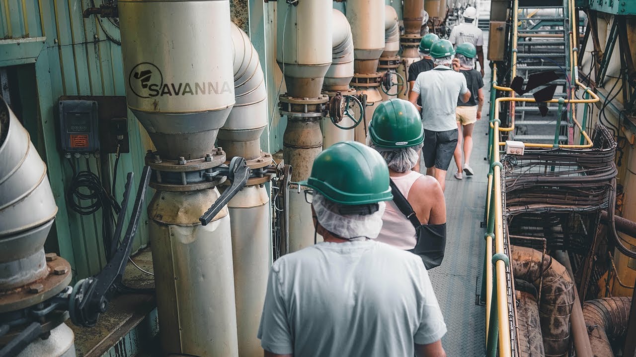 VISITE DE L'USINE SUCRIÈRE SAVANNA [4K] / Ile de La Réunion