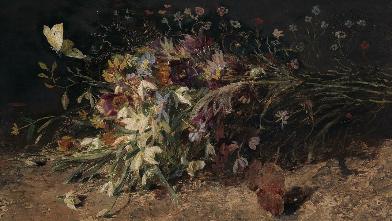 Art For Your TV | 2 Hour Vintage Painting | Spring Flowers with Snowdrops | Background | Screensaver