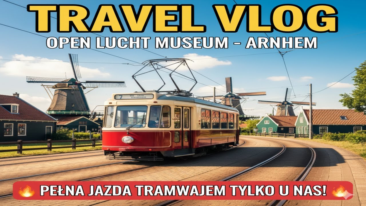Travel Vlog - Tram ride around the Open Lucht Museum in Arnhem - full route.