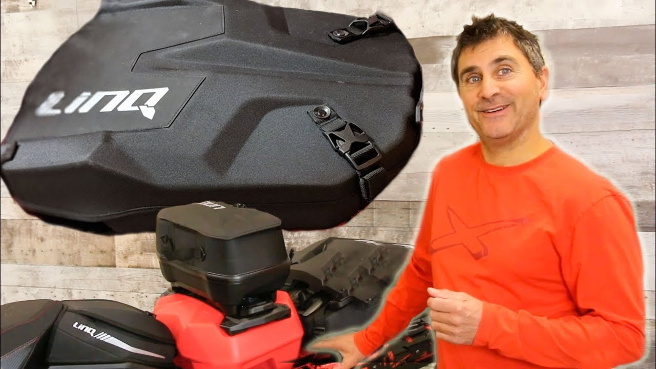 Storage options for your Ski-Doo Gen 4. LinQ Bags for Ski-Doo