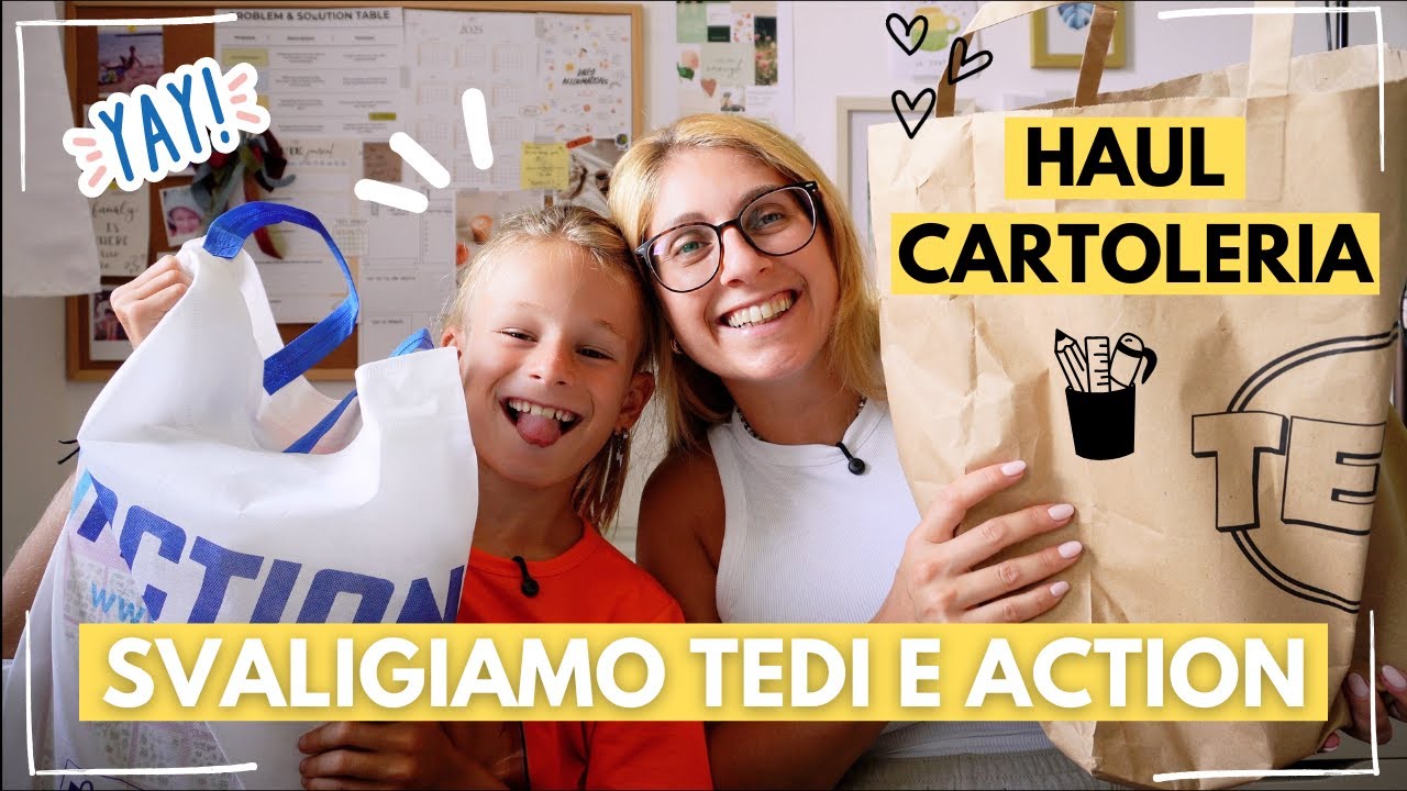 Abbiamo svaligiato Tedi e Action! Mega Haul cartoleria!