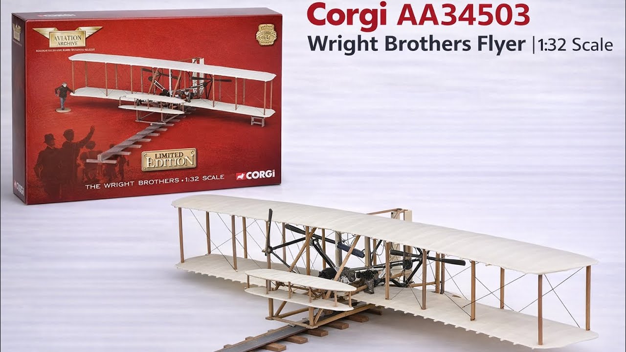 Corgi AA34503 Wright Brothers Flyer | 1:32 Scale Model Review