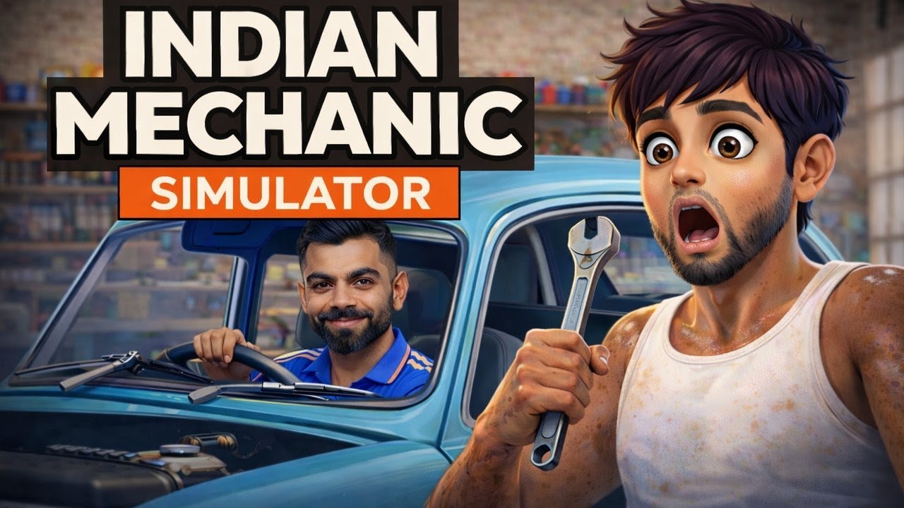 Virat Kohli ki Gaadi Repair?! 🔧😱 | Indian Mechanic Simulator | FIRST VIDEO + GIVEAWAY