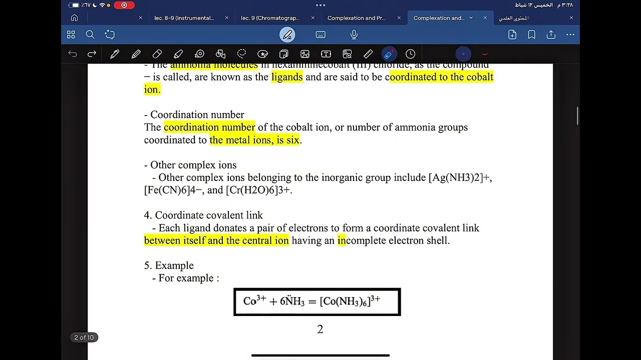 complication and protein binding chapter 10