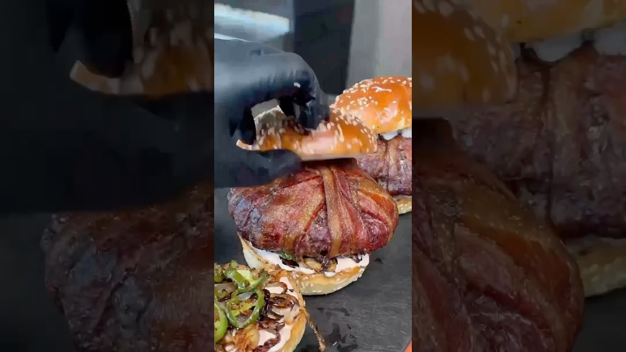 Smoked Bacon Wrapped Burgers