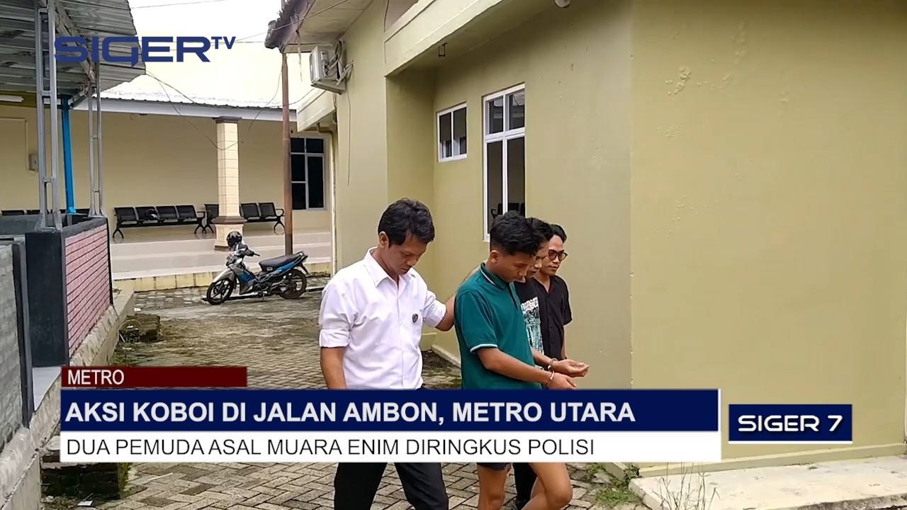 AKSI KOBOI DI JALAN AMBON, METRO UTARA DUA PEMUDA ASAL MUARA ENIM DIRINGKUS POLISI