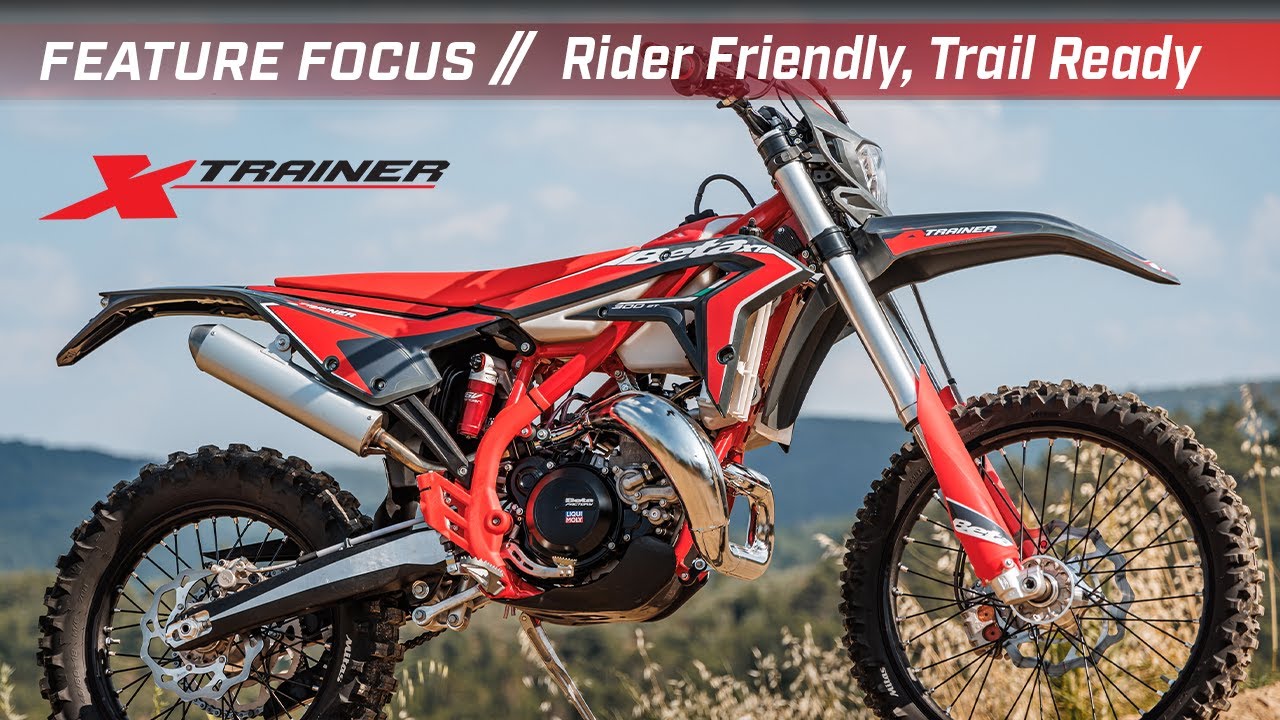2026 Beta Xtrainer top features that make this rider friendly dirt bike trail ready.
