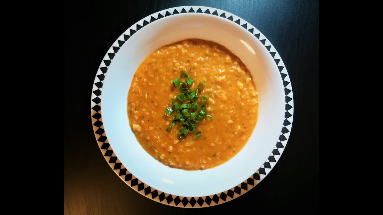 The braid Soup  (Ezogelin çorbası) Turkish soup ||||| شوربة ايزوجلين او شوربة العروس التركية