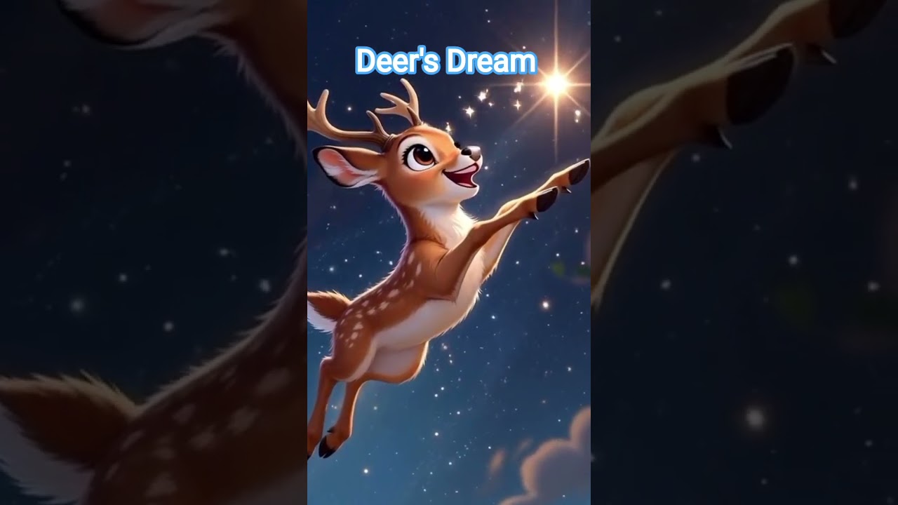 A Deer’s Dream ✨ Chasing a Falling Star#shorts