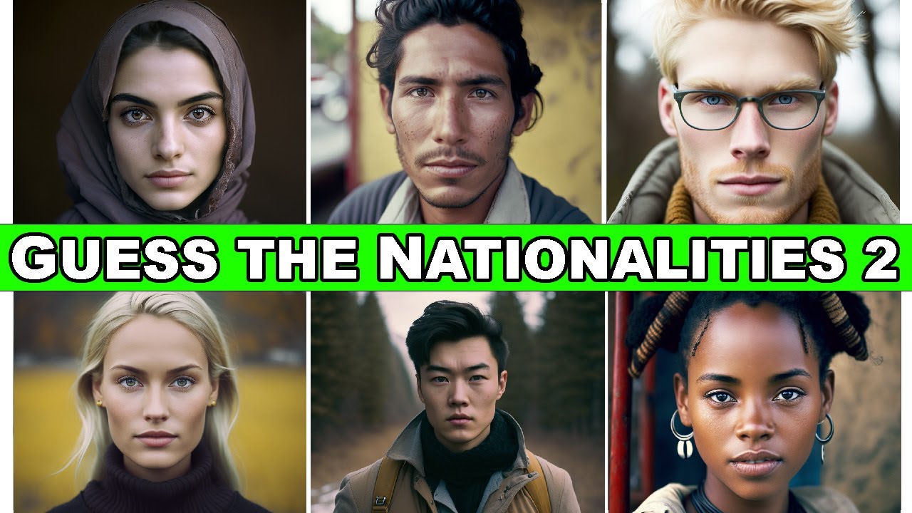 Guess the Country Part 2 - Average Faces of 50 Nationalities