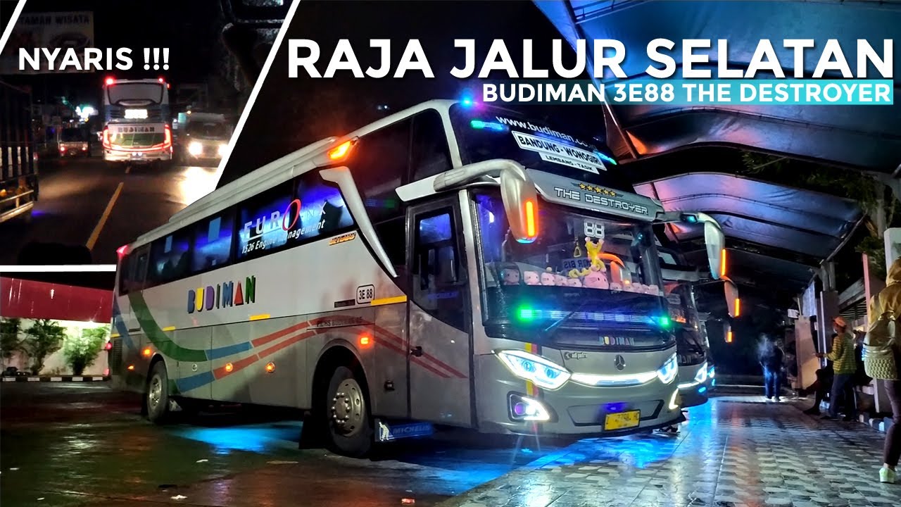 SALIP SEMUA BUS DIDEPAN | BUDIMAN THE  DESTROYER RAJA JALUR SELATAN 🔥