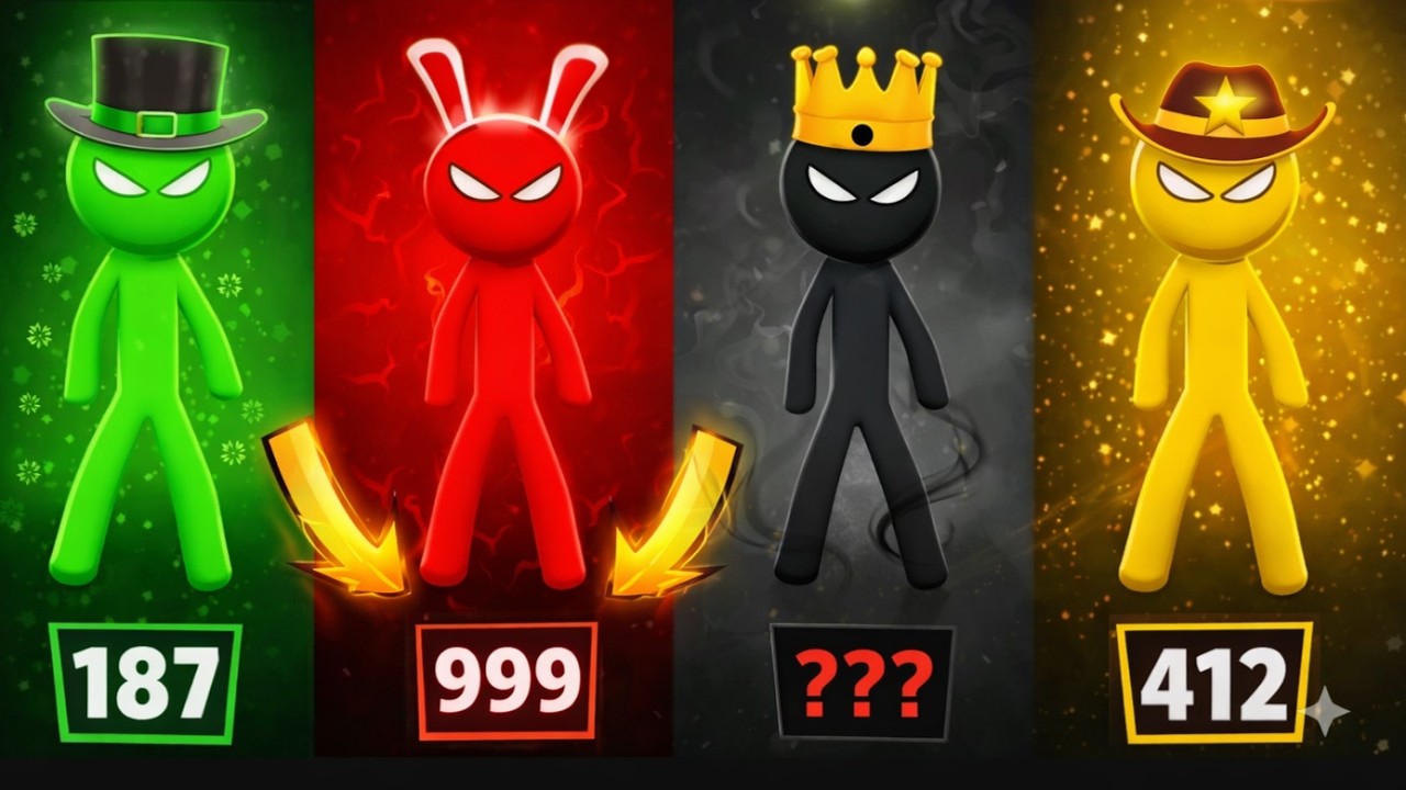 Stickman BEST MINIGAMES Tournament - Stickman Party 12 3 4Player 2026