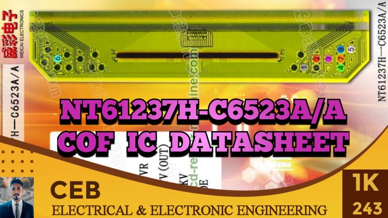 NT61237H-C6523A/A Panel Cof ic datasheet | NT61237H-C6523A/A COF / TAB
