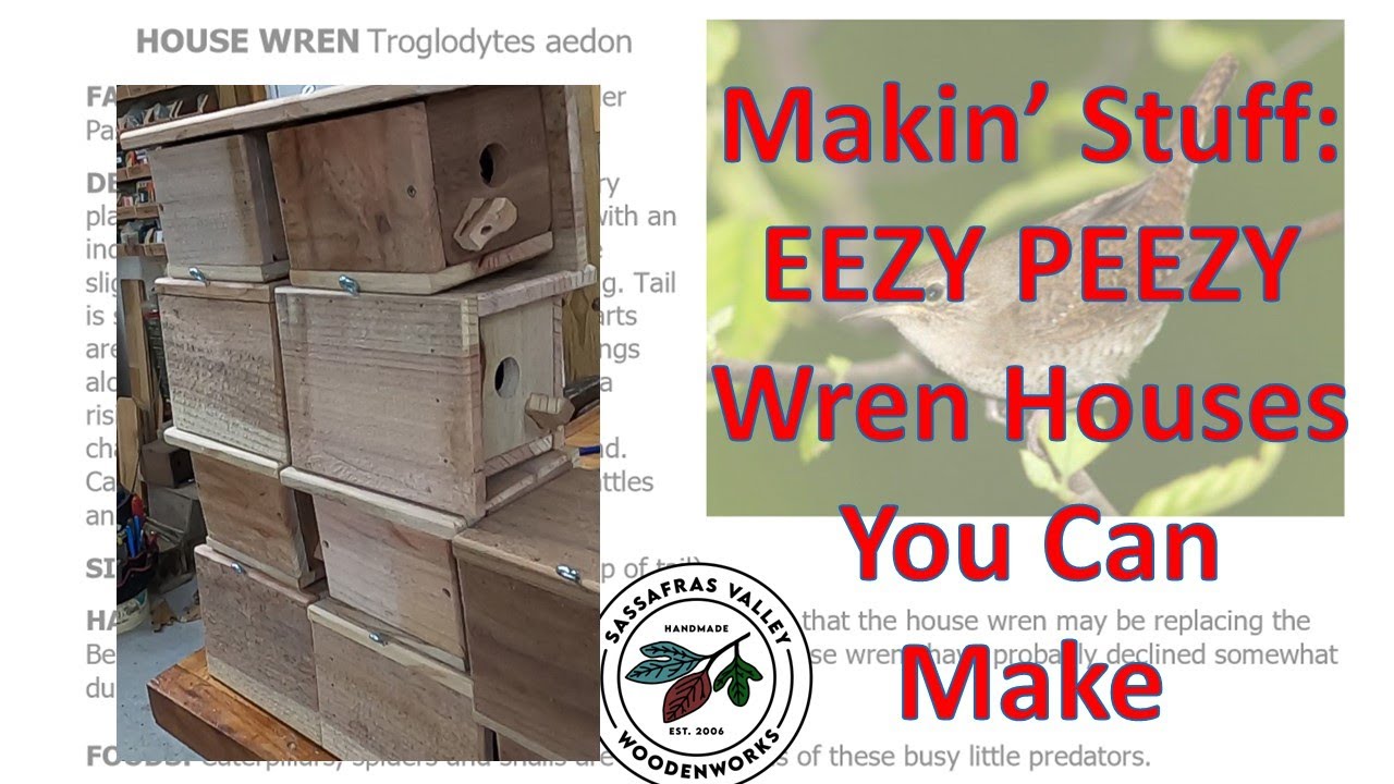 Makin' Stuff:  EEZY PEEZY Wren Houses You Can Make