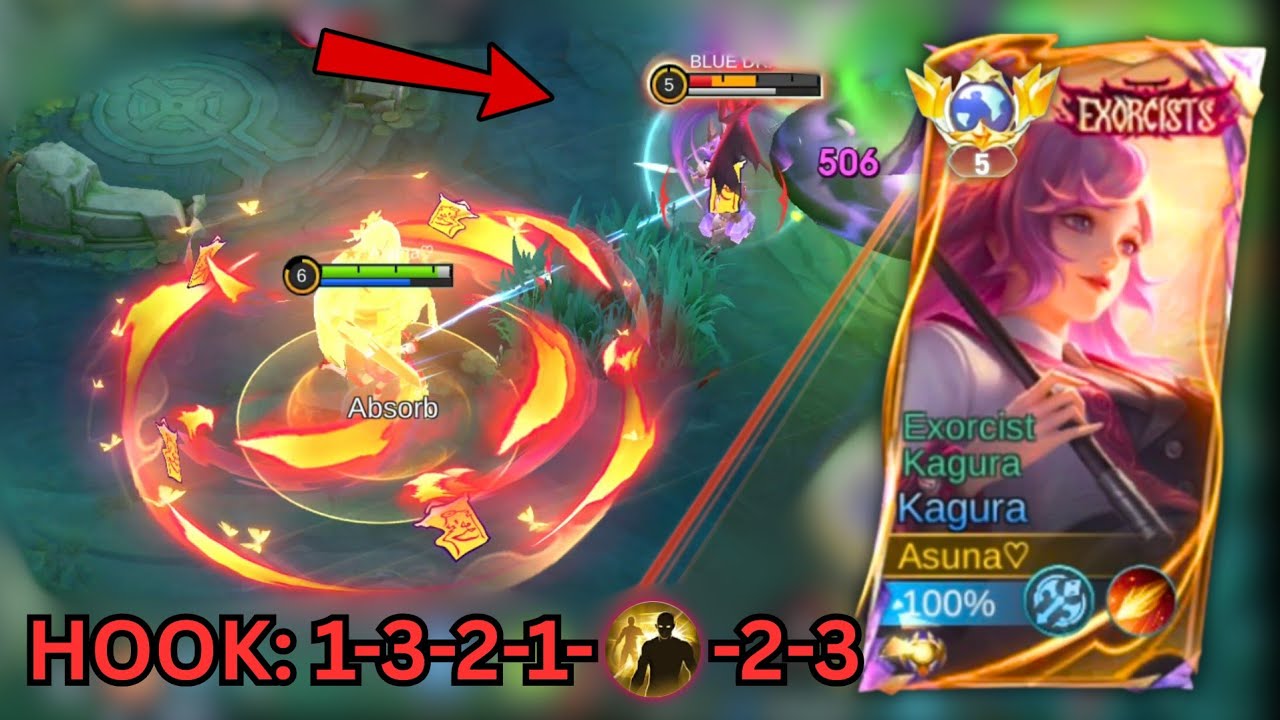Back to Try Kagura Hook Combo In Rank 🐱!! Mobile Legends 