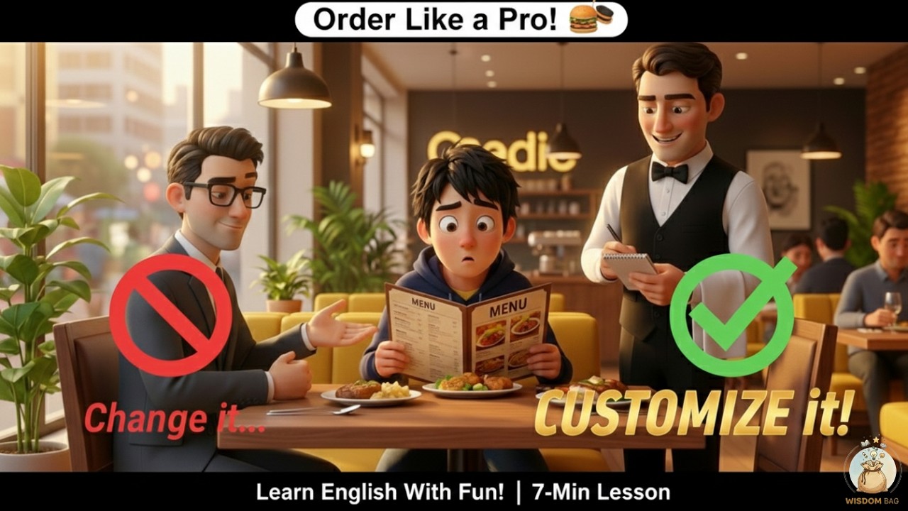 How to Order Food Like a Pro! 🍔🎓 | Leo's Restaurant Challenge | Learn English with Fun!