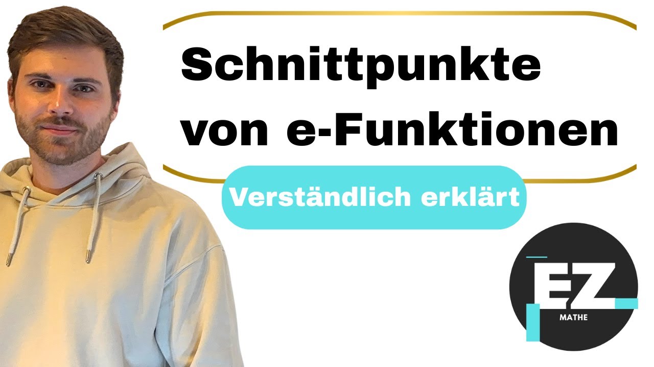 e Funktionen, Schnittpunkte berechnen | Verständlich erklärt