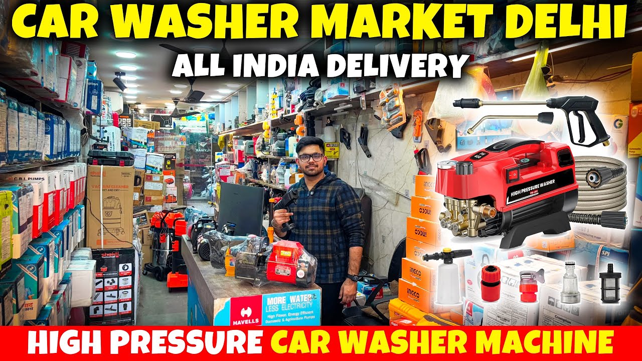 Cheapest Car Washer Market in Delhi || Car Washer Machine Market || High Pressure Car Washer