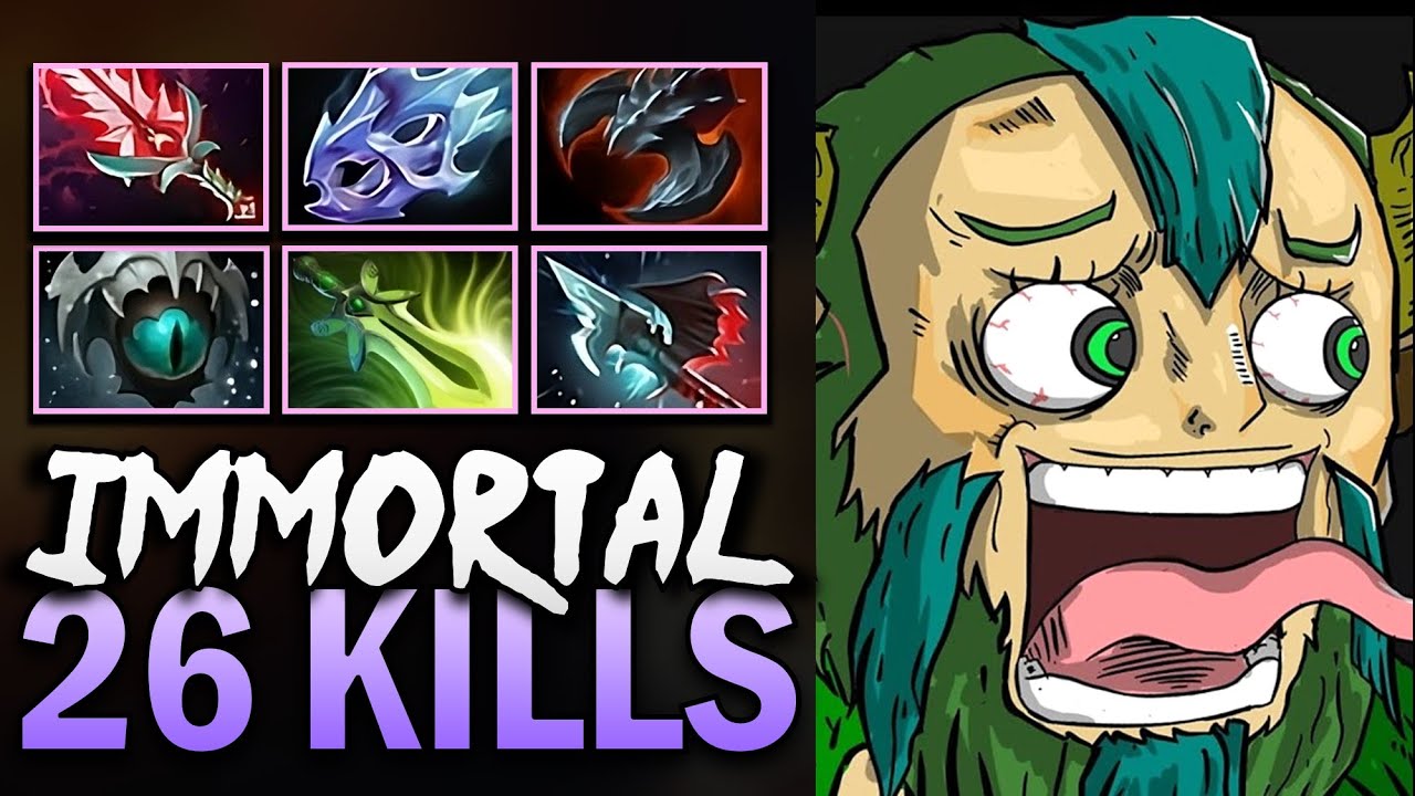 Nature's Prophet Gameplay with 26 Kills and Moon Shard - Dota 7.39