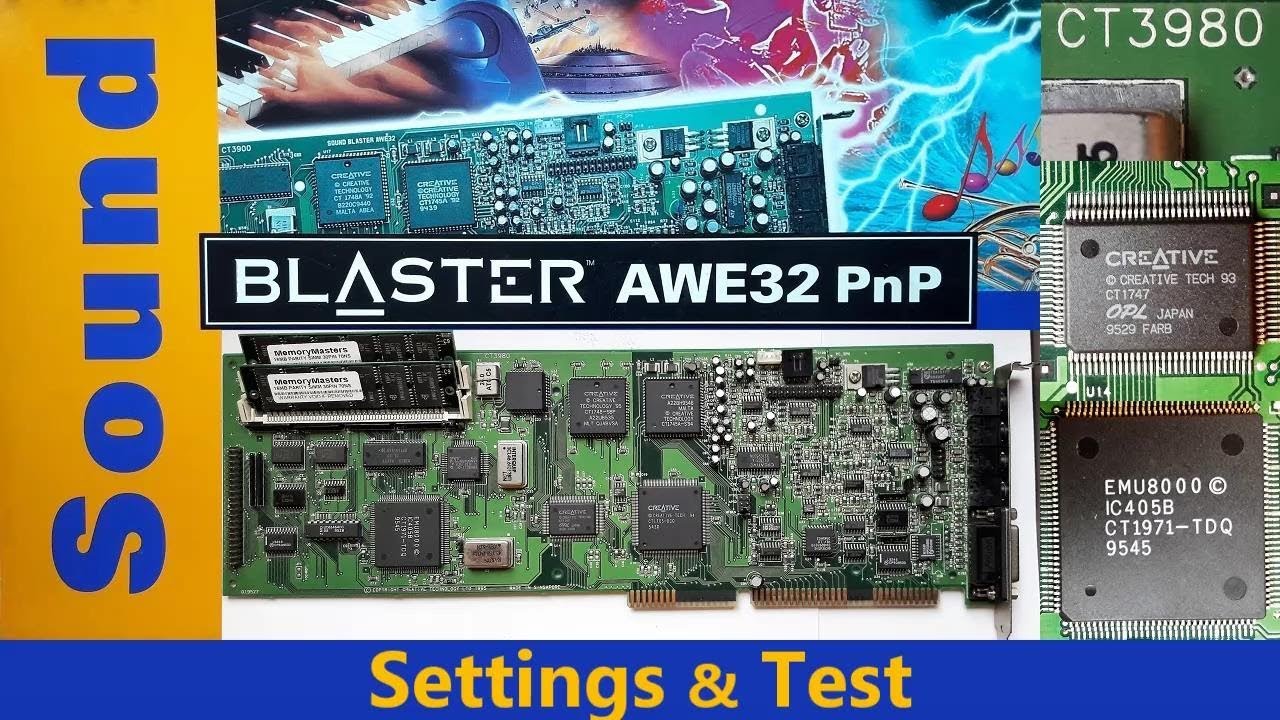 Sound Blaster AWE32 CT3980 - Settings & Test
