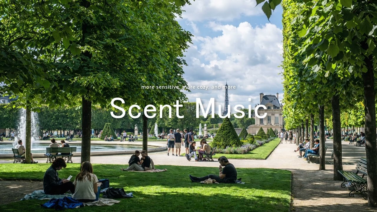 [Playlist] Jazz and Indie Pop Sitting on the Lawn of Tolley Park in Paris 🌳│Scent Music l