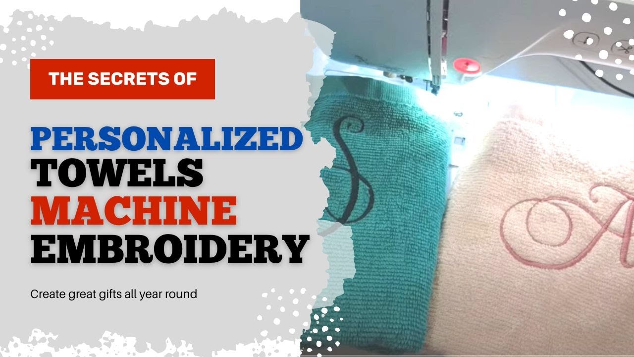 HOW TO do TOWEL EMBROIDERDY - CHRISTMAS GIFT IDEA - on a Brother NV800e (and any other machine)
