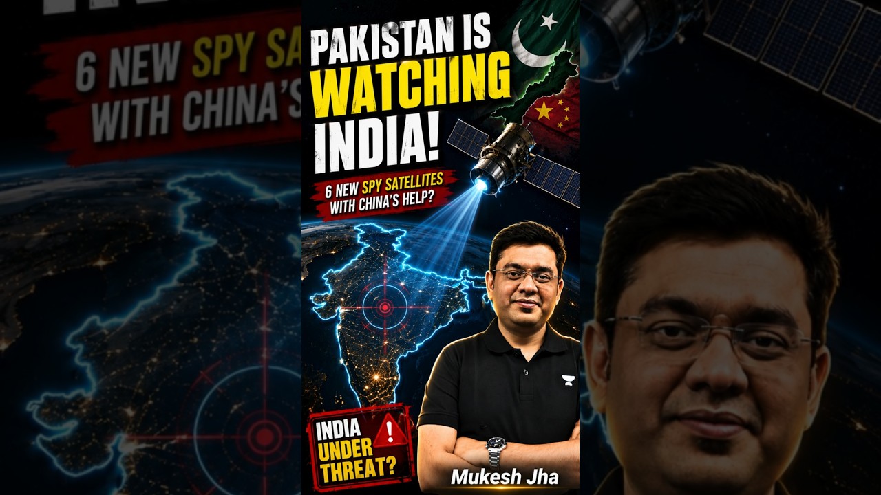 Pakistan's New Spy Satellites Are Watching India? 🇮🇳🛰️ Explained in 60 Secs | Mukesh Jha UPSC