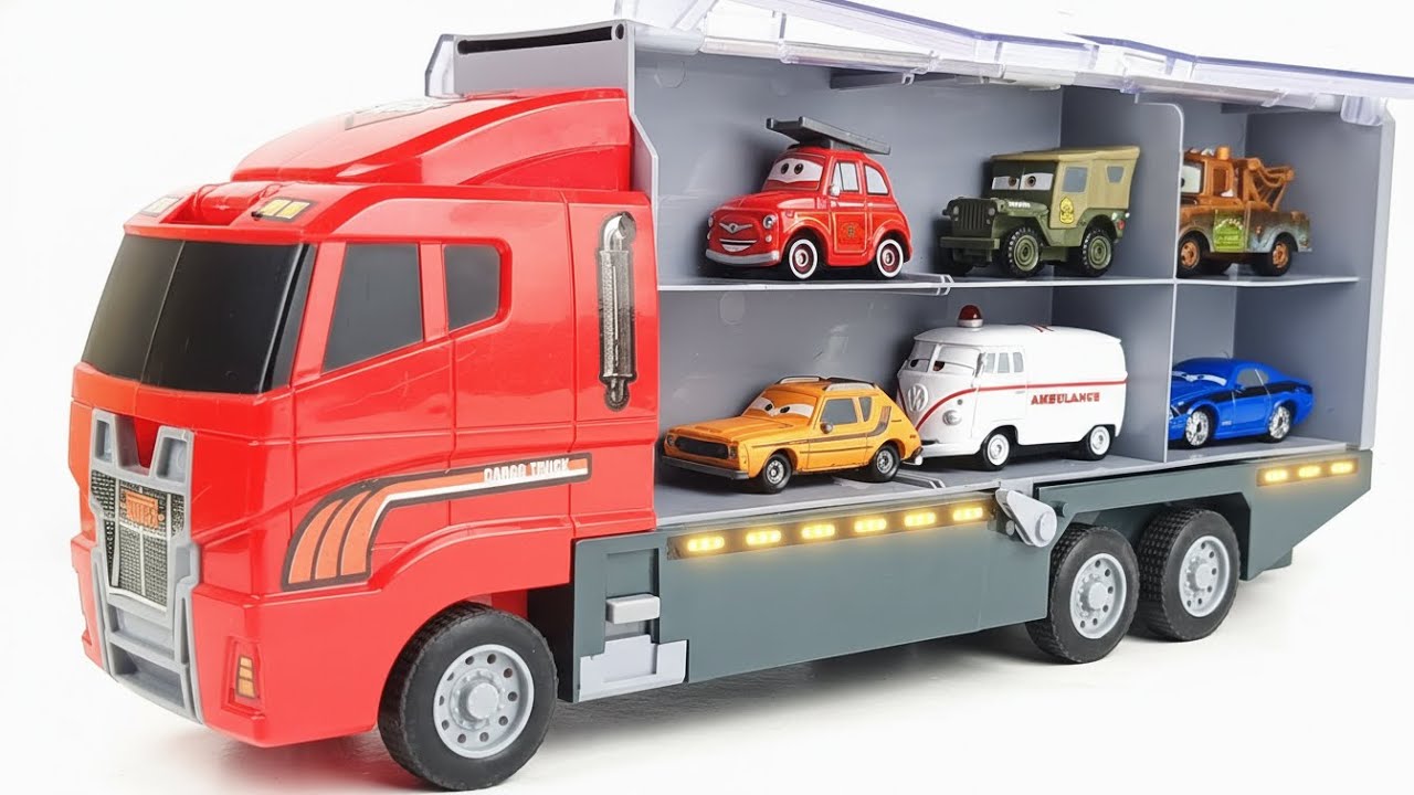 Disney Pixar Cars Unboxing Review | Lightning Mcqueen, Tow Mater, Doc Hudson, Sally Carrera, Cruz