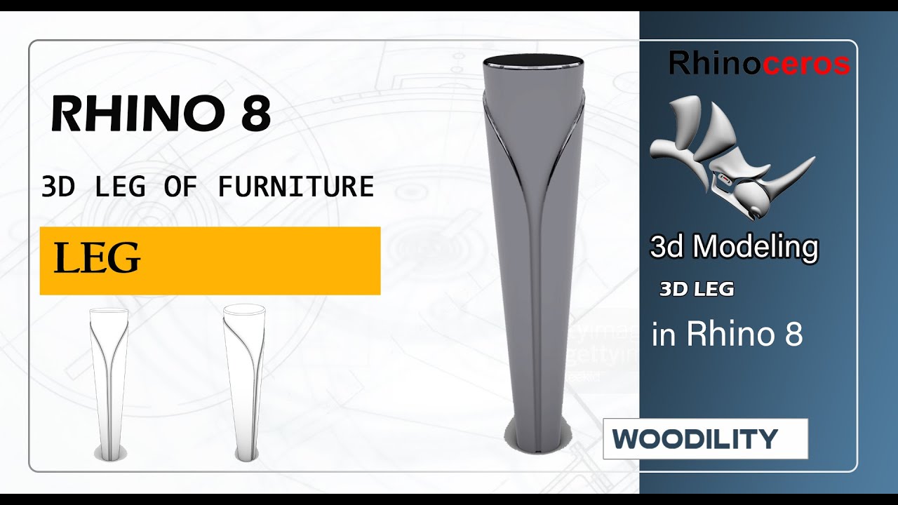 rhino tutorial: how to 3d model leg in rhino 8