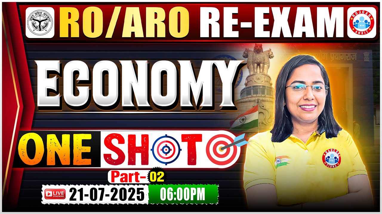 UPPSC RO ARO Economy One Shot | RO ARO Economics Marathon Class 2025  | RO ARO Marathon Class