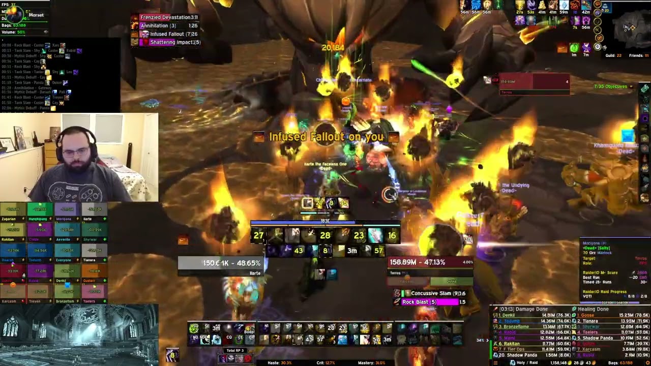WoW Vault of the Incarnates Mythic | Dead | Pandaren Priest | Terros Kill