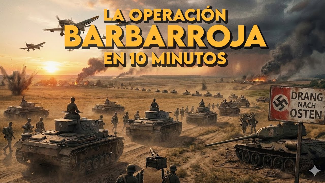 🔥 La OPERACIÓN BARBARROJA: la invasión de ALEMANIA a la UNIÓN SOVIÉTICA en 10 minutos 🔥