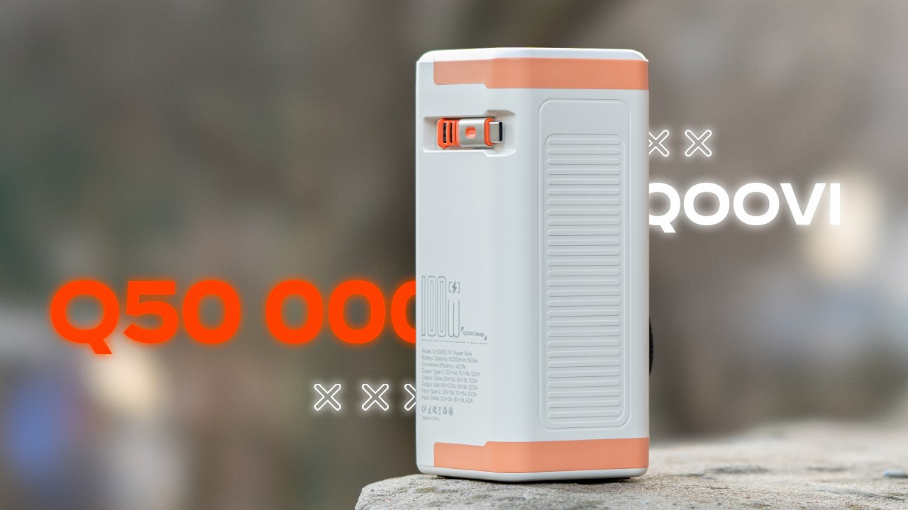 Отличный Портативный Аккумулятор 🔥 Повербанк QOOVI 50000 мАч Power Bank PD 100 Вт