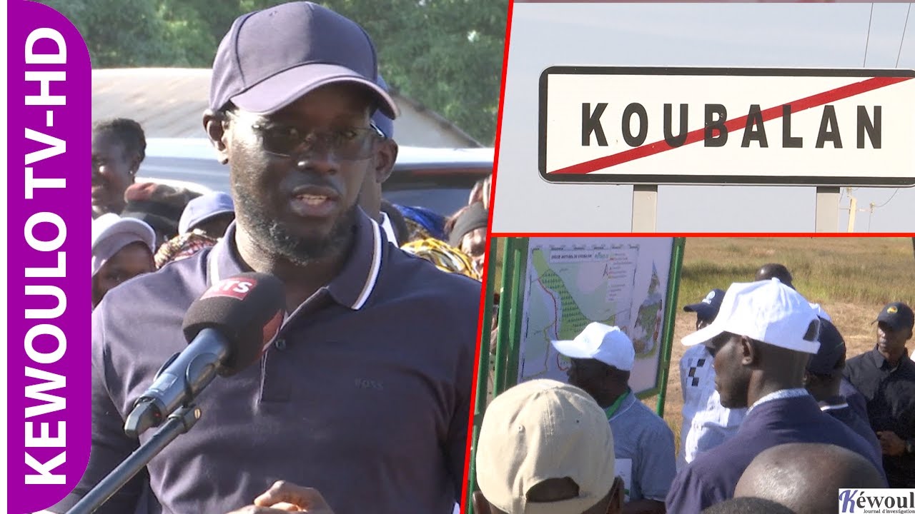 Koubalan : Le président Diomaye Faye en visite au chantier de la digue antisel réalisée...
