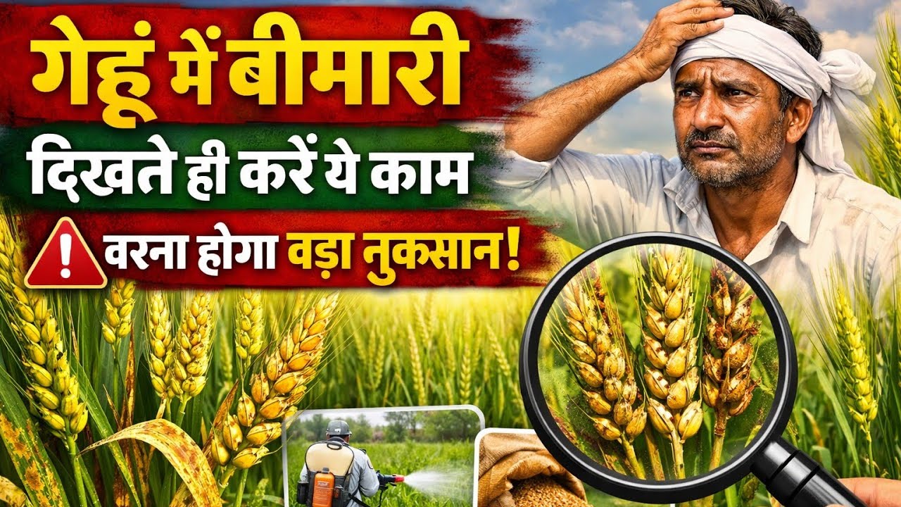 गेहूं से संबंधित प्रमुख बीमारियां। Major Diseases of Wheat