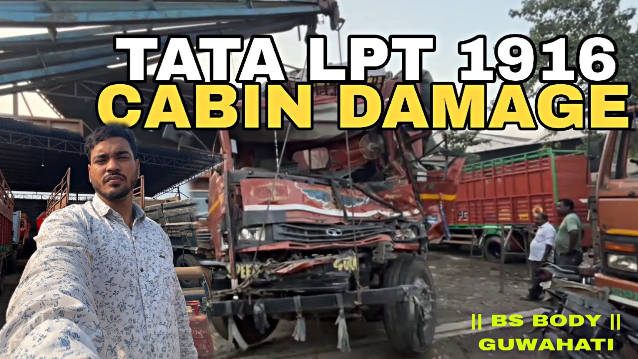 || TATA LPT 1916 ka cabin damage||#truckmodification #truckesvlogs #trucklovers