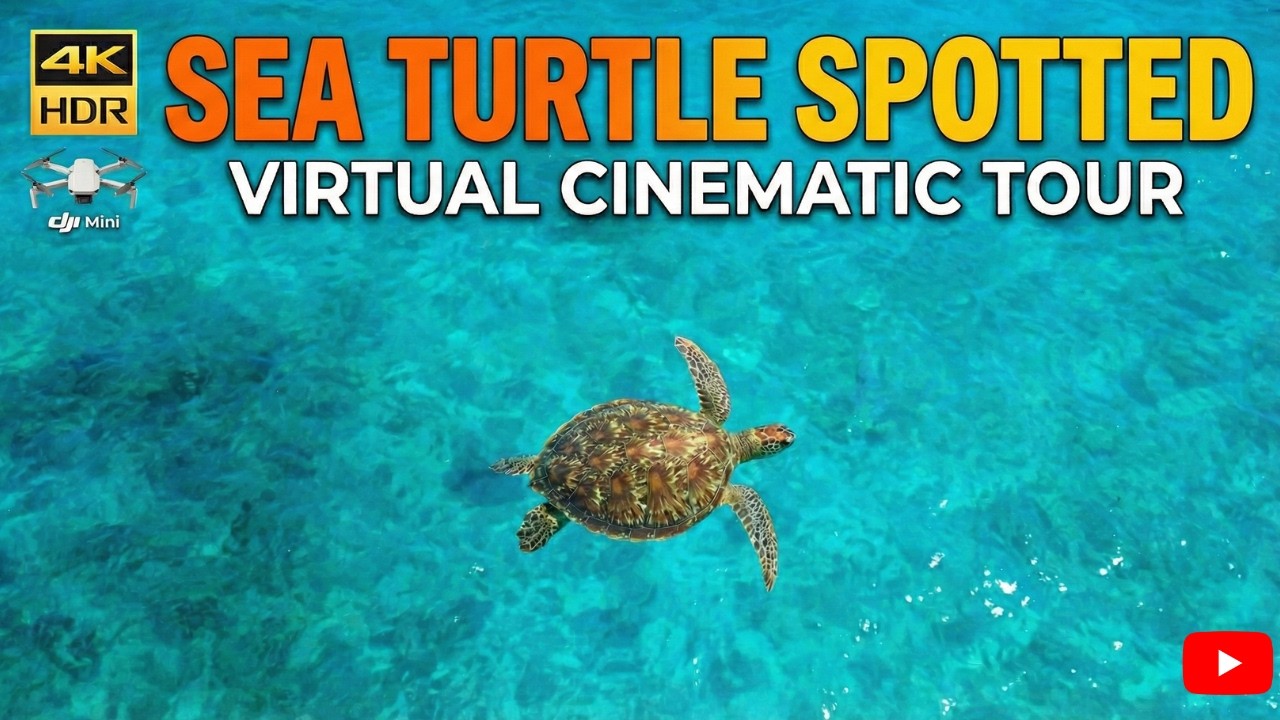 Drone Day in Cancún: Found a Sea Turtle! 🐢 (DJI Mini 4K Cinematic)